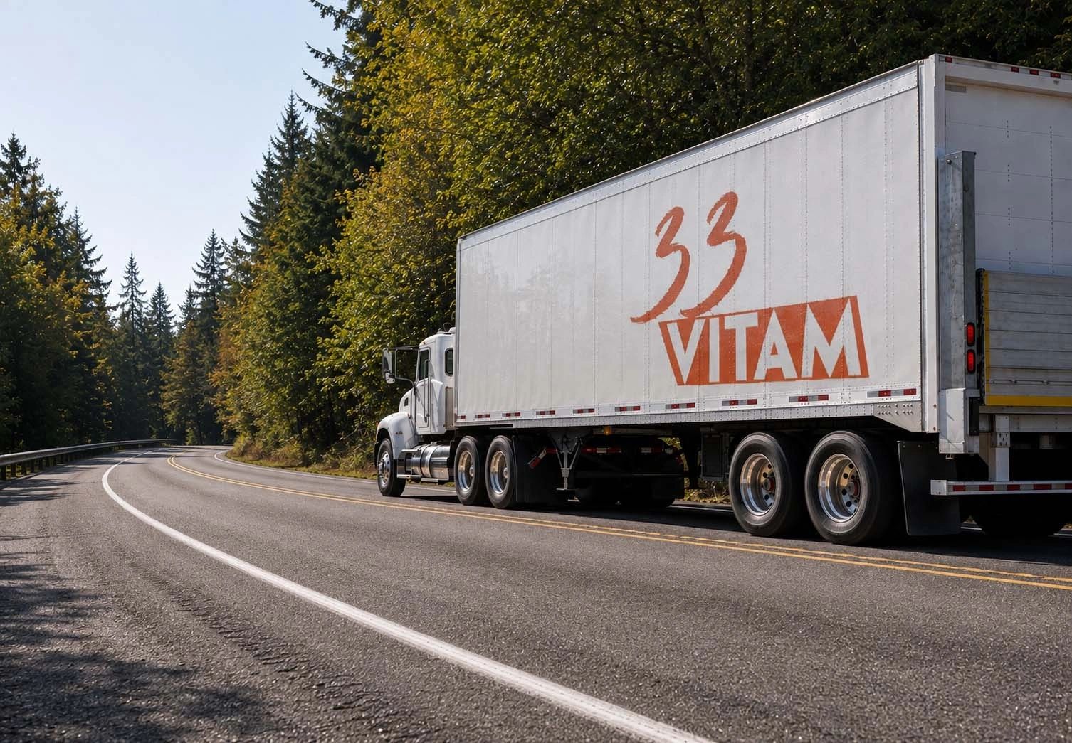 33Vitam branded distribution truck