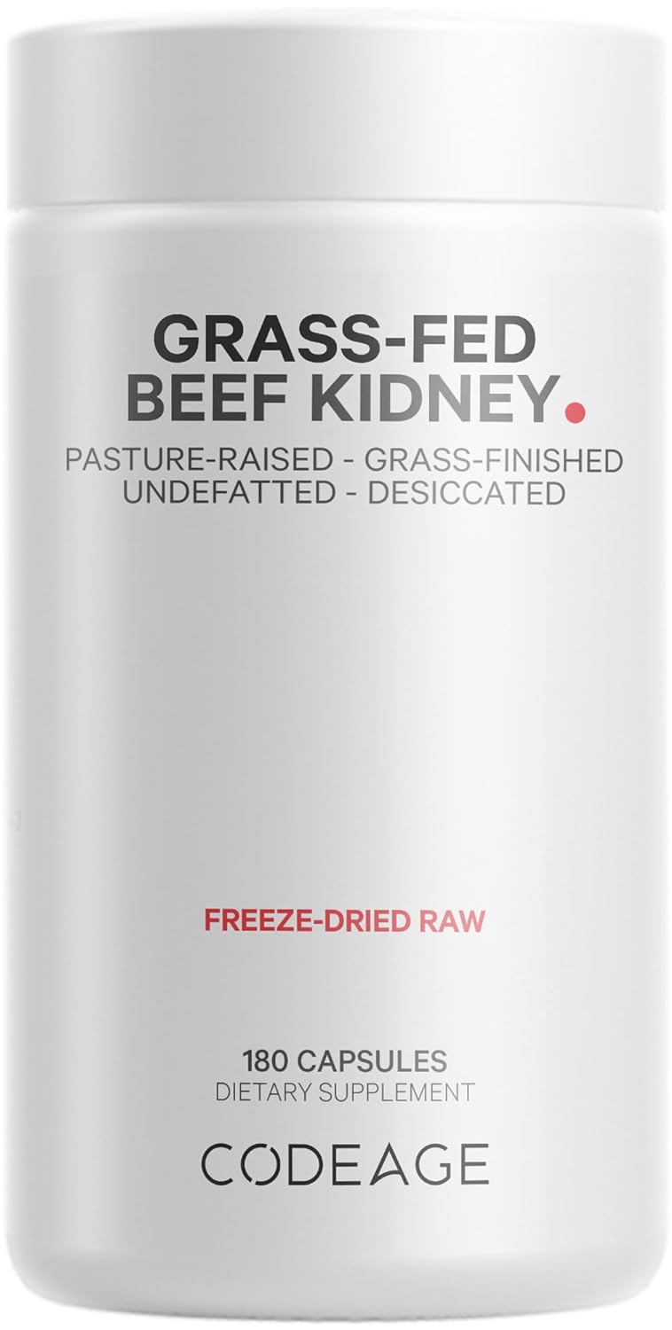 Codeage Grass Fed Beef Kidney Supplement