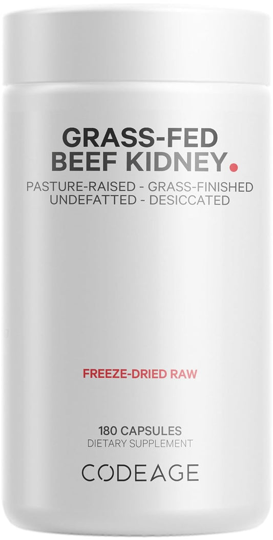 Codeage Grass Fed Beef Kidney Supplement